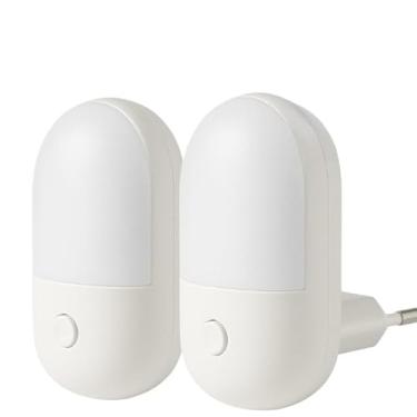 Imagem de Mini Abajur De Tomada Luminária Led Luz Noturna Quarto Sala Bivolt Elegante E Prático Adequado Para Quartos E Salas De Estar(2)