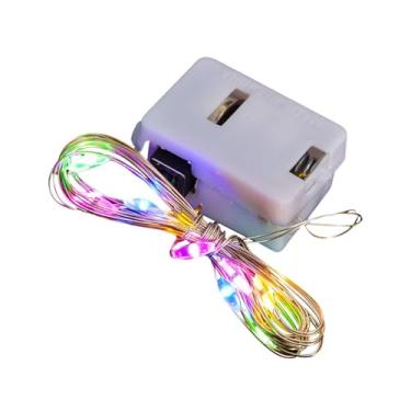 Imagem de predolo Luzes de fada com 20 LEDs, 2 m de comprimento, flexíveis e multifuncionais, alimentadas por bateria, ideais para casamentos, árvores de Natal, Luz Colorida