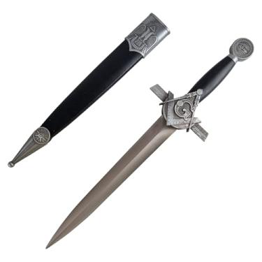 Imagem de Adaga Maçonica Cerimonial Triângulo Compasso G Com Bainha