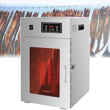 Imagem de KKSOUFX Desidratador De Carne Em AçO InoxidáVel Com Capacidade Para 15 Kg, RotaçãO De 360°, Temperatura AjustáVel De 30 A 90 °C E Controle Digital De Tempo De 0 A 24 Horas