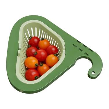 Imagem de Cesto de coador de pia de cozinha - coletor de alimentos sem broca, coador de pia coletor de sucata de alimentos, para frutas, legumes, preparação de esponja, bar, lavar pratos, cozinha doméstica
