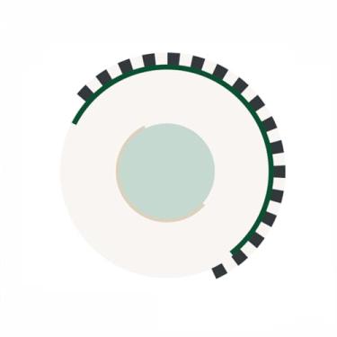 Imagem de Tapetes de estilo para quarto, tapete artístico criativo, macio e fofo, decoração para sala de estar, tapete minimalista redondo para sala de estar (200x200 cm/C)