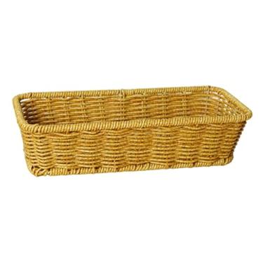 Imagem de IEUDNS Cesta de vime decorativa para frutas e legumes, organizador de mesa para quarto, dormitório, restaurante e cozinha, S