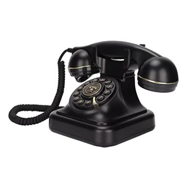 Imagem de Irfora Telefone Fixo Vintage, Telefone retrô Europeu para Casa, Escritório, Cafeteria, Bar, Decoração Com Antigo, Clássico, Estilo Antigo