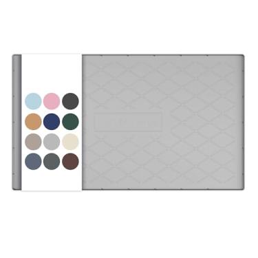 Imagem de URMONA Tapete embaixo da pia para cozinha, impermeável, 55,88 cm x 35,5 cm, tapete de silicone embaixo da pia para organizador de prateleiras, protetor de pia de armário, forro embaixo da pia para