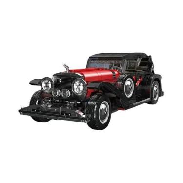 Imagem de Conjunto De Blocos De Montar Carro Vintage Vermelho Mould King 10114 B