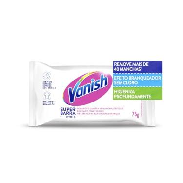 Imagem de Vanish Tira Manchas Em Barra White 75G Para Roupas Brancas