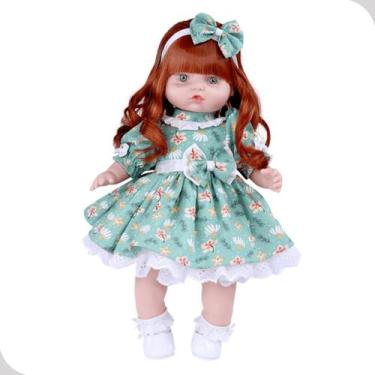 Imagem de Boneca Anjo Addara Ruiva 28cm Fala Frases Vinil Atóxico