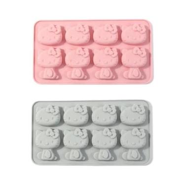 Imagem de Forma De Silicone Kawaii Hello Kitty Para Gelo Kuromi My Melody Ferram