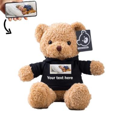 Imagem de Bicho de pelúcia personalizado para namorados com ursinho de pelúcia d