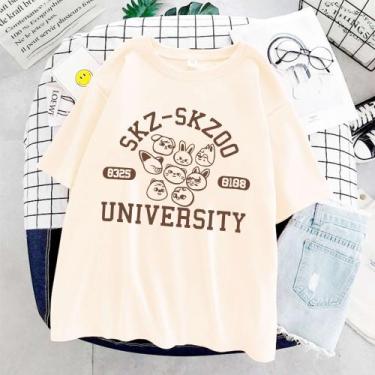 Imagem de Camiseta Stray Kids Unissex, Offwhite, G