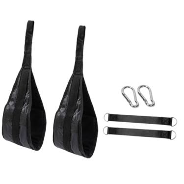 Imagem de MotiveTech 2x Cintas Abdominais Suspensas para Treinamento Abdominal, Equipamento para Exercícios em Casa e Academia, W Lanyard Carabiner