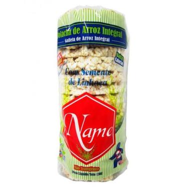 Imagem de Biscoito de Arroz Integral com Linhaça Name 120g
