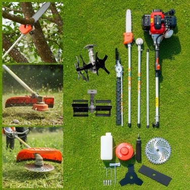 Imagem de Roçadeira Multifuncional 2t 65cc 3.2hp A Gasolina Nakasaki Enxada Rotativa Arador Cultivador