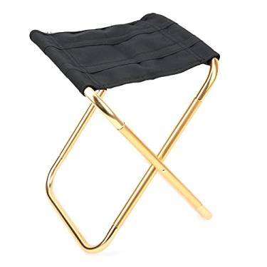 Imagem de Leapiture Banco de acampamento Mochila Cadeira de acampamento Suporte de carga Banco de armazenamento Bolsa Banco de acampamento Cadeira de acampamento de liga de alumínio Banco