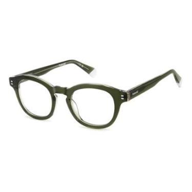 Imagem de Armação de Óculos Polaroid Pld D559 4c3 47 Verde Translúcido-Masculino