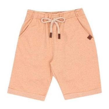 Imagem de Bermuda Laranja Infantil Pulla Bulla Menino - 53468-1292-Masculino