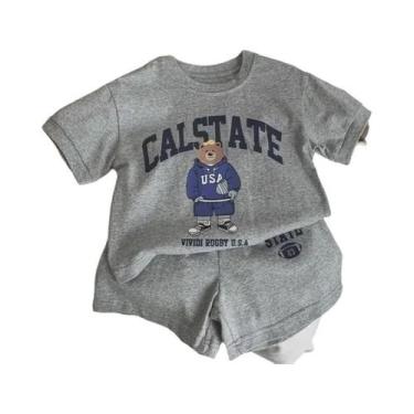 Imagem de Conjunto De Roupas De Verão Para Bebê Menina, Camisetas De Algodão Com