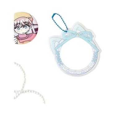 Imagem de Porta-Crachás De Cartão Bopp Com Renda Em Forma De Orelha De Gato, Bol
