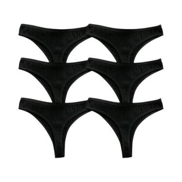 Imagem de Conjunto De 6 Calcinhas G-String De Algodão Sexy Para Mulheres, Linger