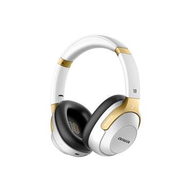 Imagem de Headphone AIWA Neymar ANC Branco/Dourado AWS-HP-NJ-01-WG Bivolt