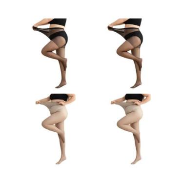 Imagem de Meia Calça De Verão plus Size De Cintura Alta Para Mulheres Até 110 KG