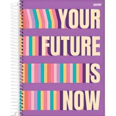 Imagem de Caderno Brochura Capa Dura Universitário Be Bold 80 Folhas Jandaia Roxo