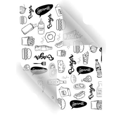 Imagem de Papel Acoplado Para Doces, Lanches, Hamburguer, Delivery - 100 Un