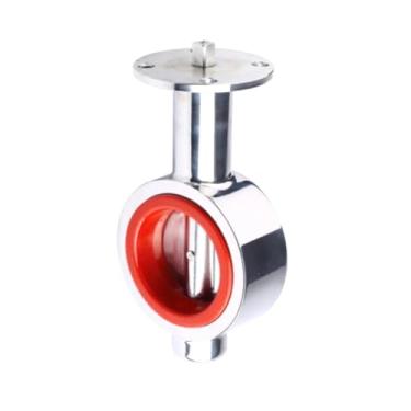 Imagem de Tipo wafer plataforma de válvula borboleta 304 de aço inoxidável DN80 de 7,6 cm