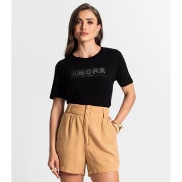 Imagem de Blusa Feminina Manga Curta Endless Preto-Feminino