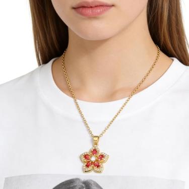 Imagem de Colar com pingente banhado a ouro 14K para mulheres - Corrente ajustável delicada, joia moderna presente para familiares e amigos, Adjustable, Metal, Sem Pedra Preciosa