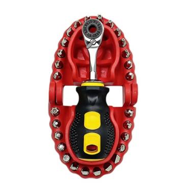 Imagem de WeiLaiKeQi Conjunto de bits de chave de fenda, mini chave de fenda com catraca, ferramentas de reparo de hardware de baixo para homens, 30 in 1