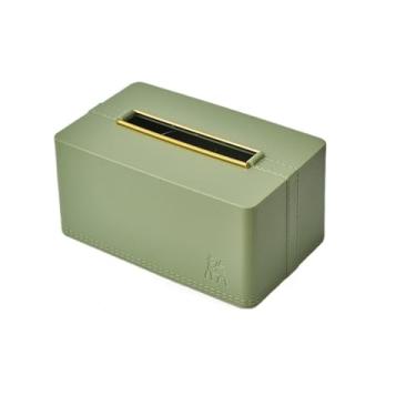 Imagem de Caixa de toalhas Suporte criativo para caixa de lenços papel, dispensador retangular guardanapos plástico para banheiro, cozinha, quarto e sala estar Organizador para Home(Green)