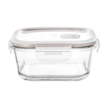 Imagem de Pote Hermético Quadrado em Vidro Borossilicato com Tampa 800Ml L15,8Xp15,8Xa7Cm Dynasty - Full Fit