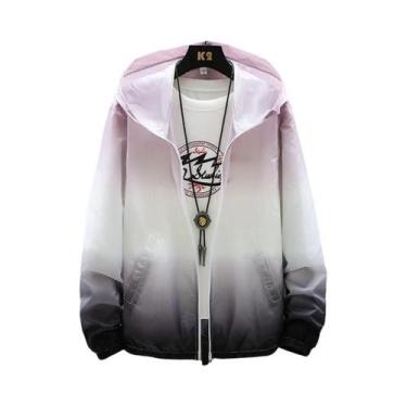 Imagem de Jaqueta Casual Masculina De Verão Com Bloqueio De Cor, Fina, À Prova D