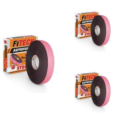 Imagem de 3 Fita Isolante Autofusão Steck 10m 2KV Fiteck SFT8010