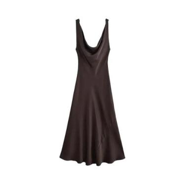 Imagem de Vestido Longo Elegante E Slim Para Mulheres, Moda De Verão, Estilo De 