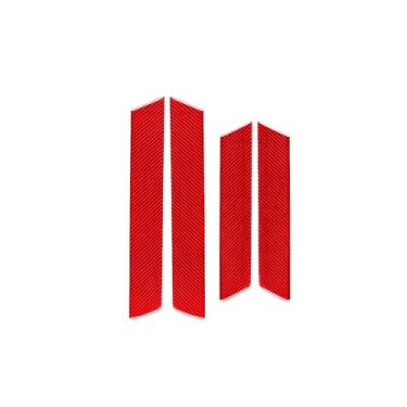 Imagem de REPOYUL Adesivos de fibra de carbono para interior de carro, compatíveis com Honda CR-V 2007-2011 Adesivos de painel de porta interna, acessórios de fibra de carbono real