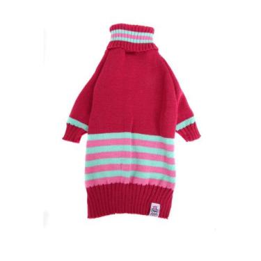 Imagem de Blusa Gola Rolê para Cachorro e Gato Pet - Bichinho Chic, Rosa, 6