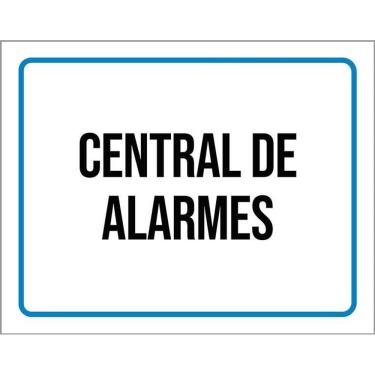 Imagem de Kit 3 Placas Ambiente Sinalização Setor Central De Alarmes
