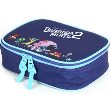 Imagem de Estojo Box 100 Pens Divertidamente Escolar Infantil Azul Luxcel-Unissex