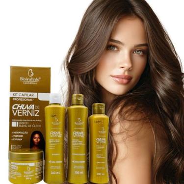 Imagem de Bio Instinto Chuva de Verniz - Kit Brilho Intenso Antifrizz (4 Produto