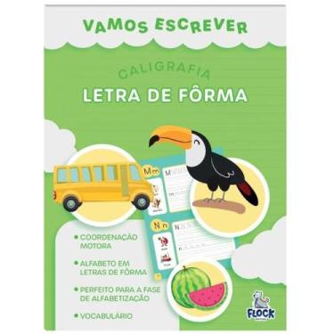 Imagem de Vamos Escrever  Letra de Forma  Livro Infantil de Caligrafia  Escrita 