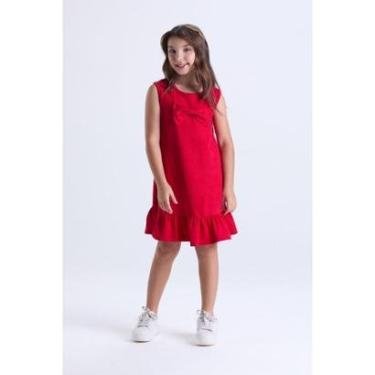 Imagem de Vestido Infantil Menina Verão Rustique com Laço-Feminino
