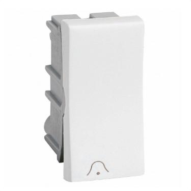 Imagem de Módulo Pulsador Campainha 2A 250V B. Parafuso 1M Branco 611002BC Legrand