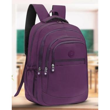 Imagem de Mochila Feminina Bolsa Grande Escolar Viagem Academia Faculdade Trabal