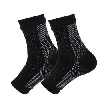 Imagem de Meias De Compressão Unissex Para Neuropatia Com Suporte Para Tornozelo