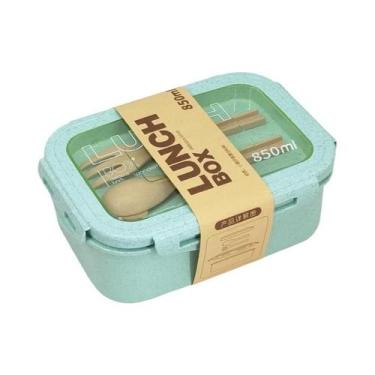 Imagem de Lancheira Infantil De Palha De Trigo, Livre De BPA, Segura Para Micro-