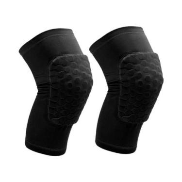 Imagem de Protetor De Joelho Respirável Com Almofadas De Compressão Em Colmeia À