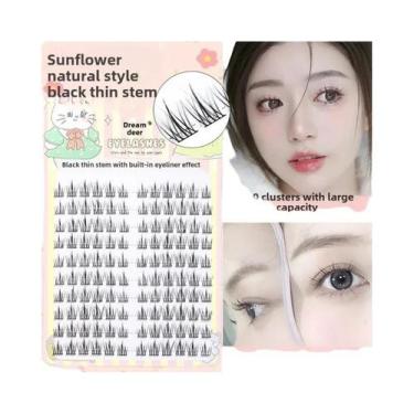 Imagem de Cílios Postiços Dream Deer Com Segmentos Naturais De Haste De Girassol